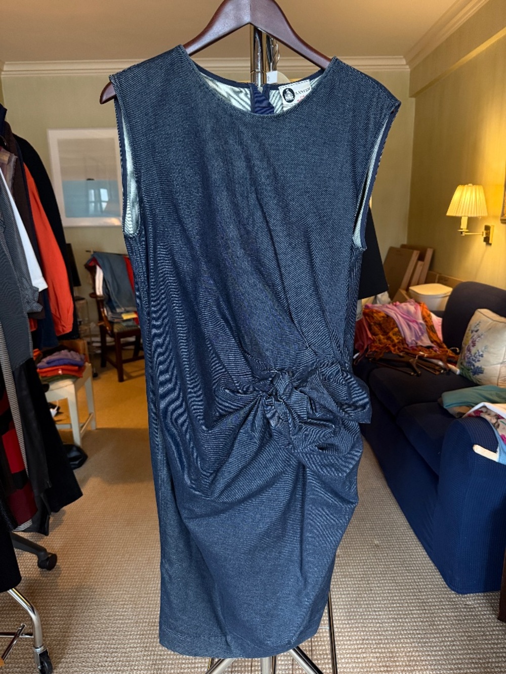 Vintage Lanvin x Acne Studios sleeveless denim dress